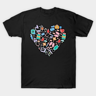 Valentine Medical Heart Gift T-Shirt